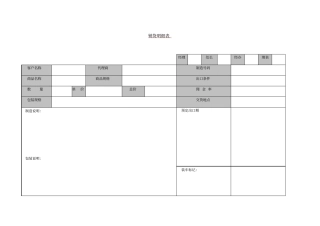 某公司销货情况明细记录表