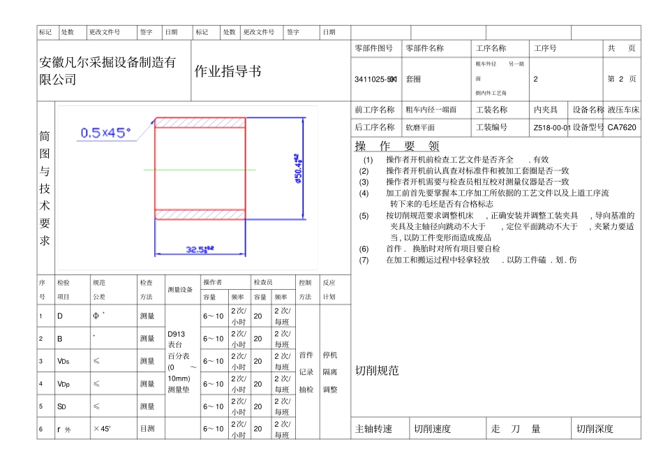 某公司零件加工作业指导书样本_第2页