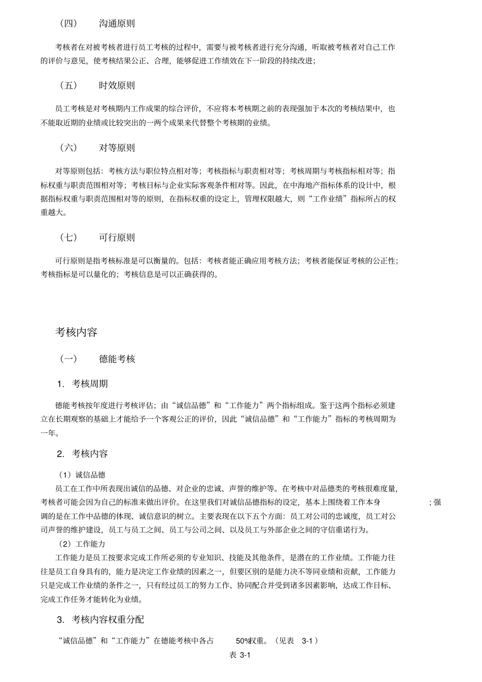 某地产公司员工考核方案_第3页