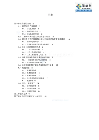 某大道东段政工程项目投资实施方案书