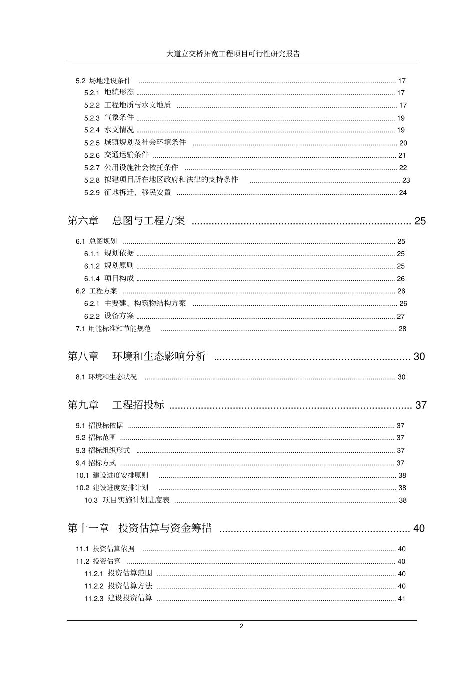某大道立交桥拓宽工程项目可行性研究报告_第2页