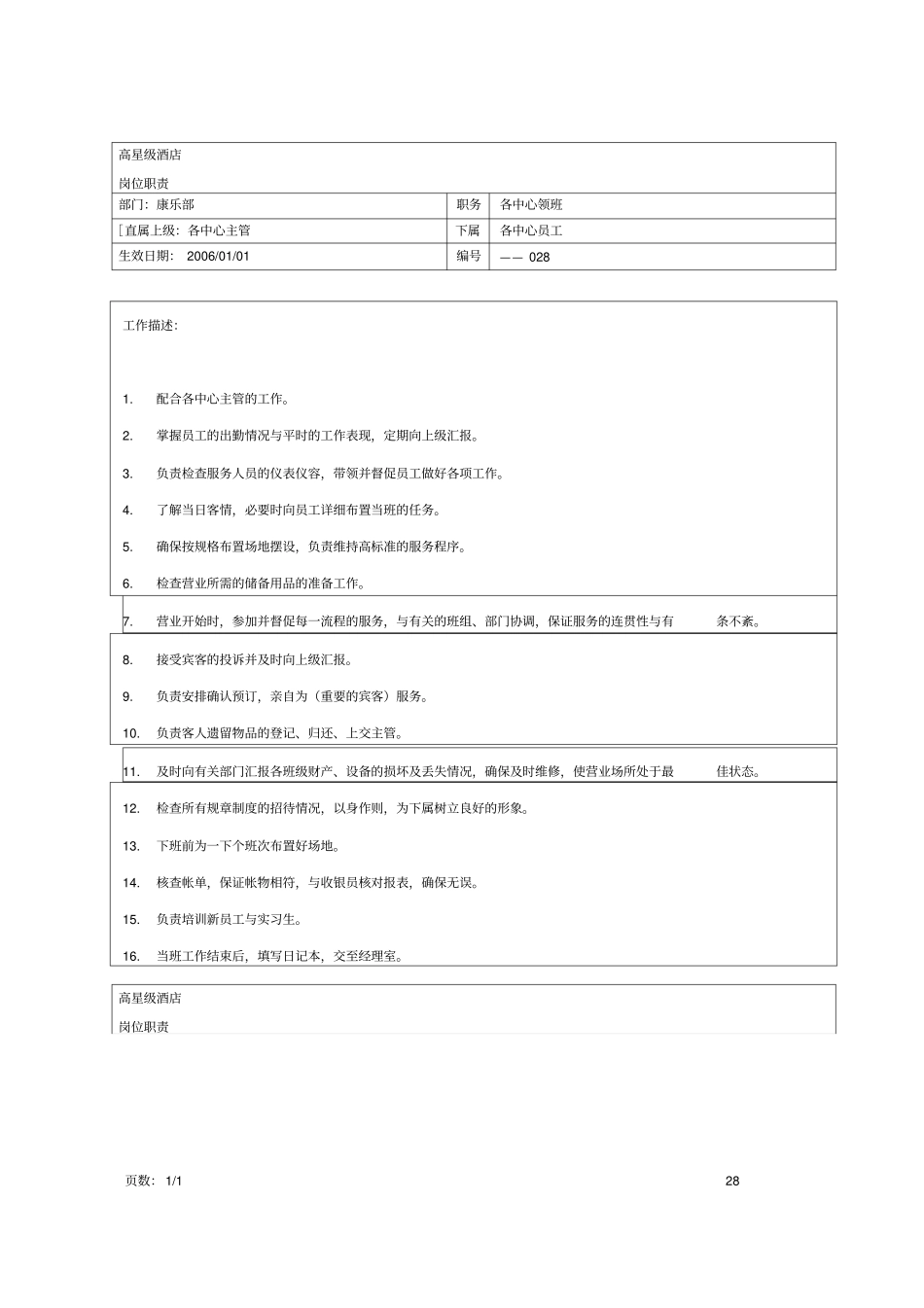 某娱乐部各个岗位职责_第3页