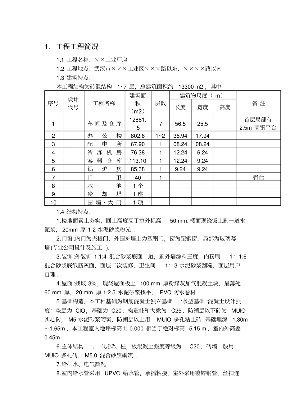 某工业厂房工程监理规划整理_第2页