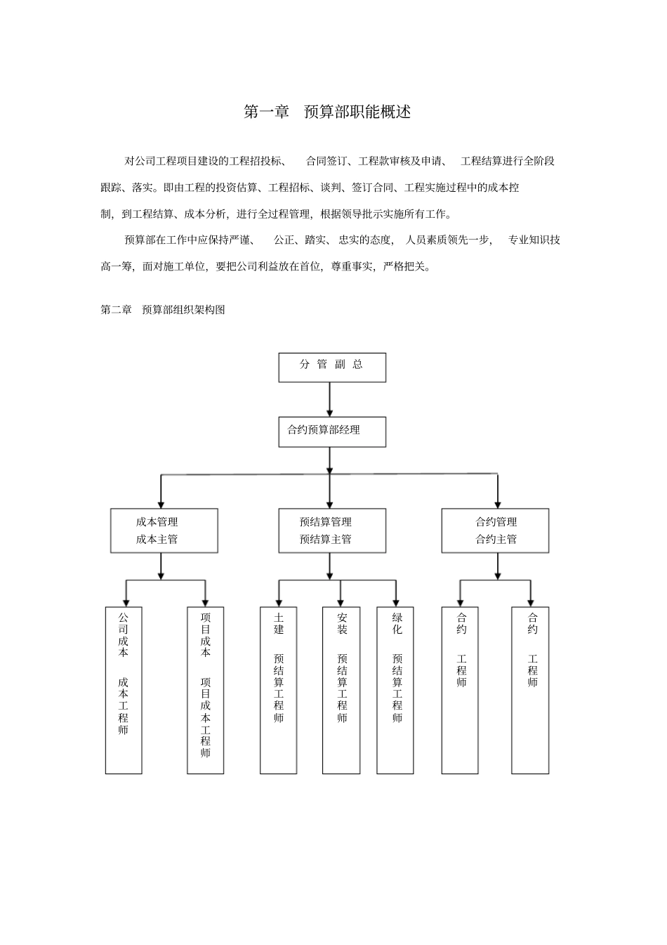 某工程公司预算部管理制度_第3页