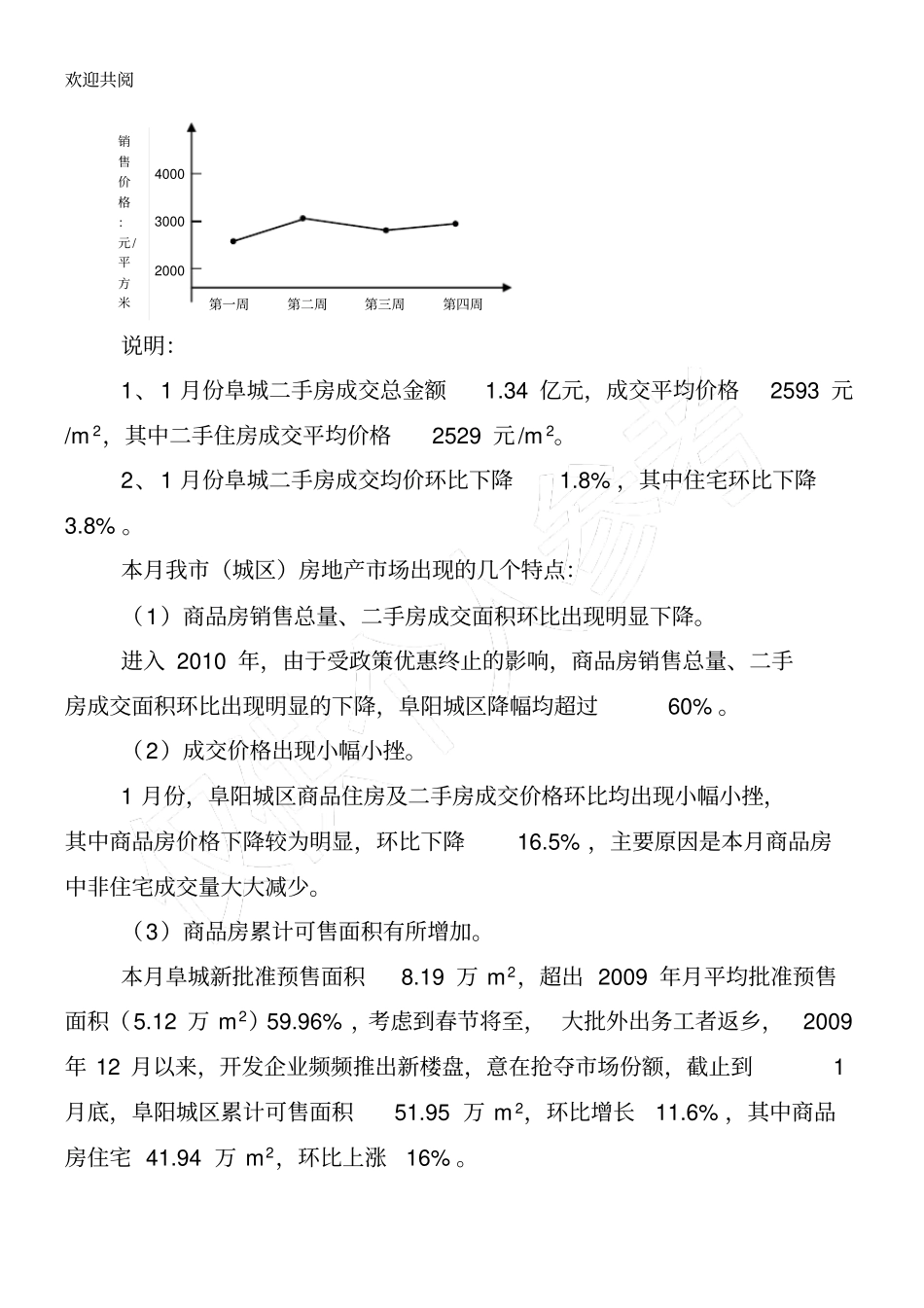 某年1月份房地产场监测报告_第3页