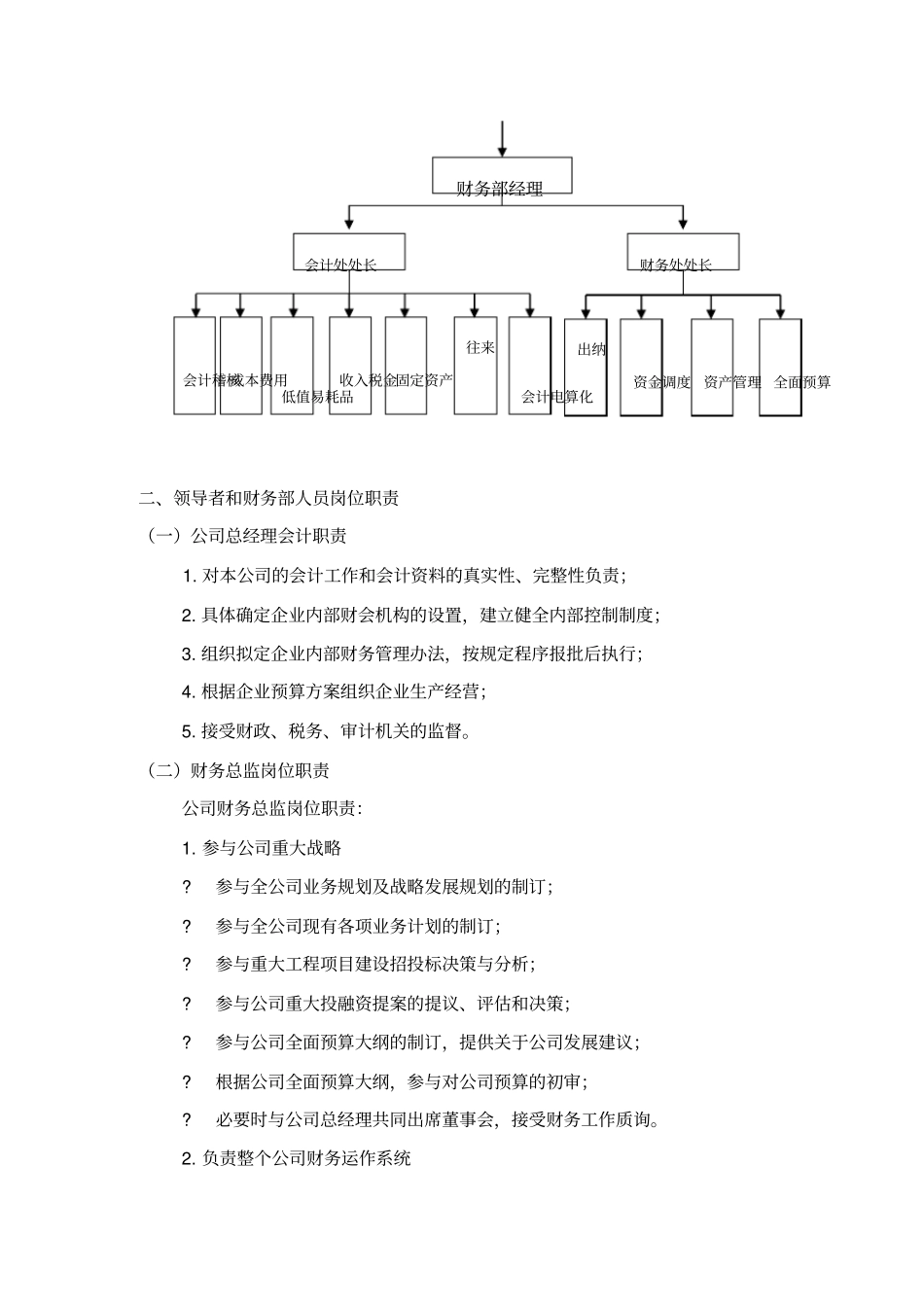 某建设公司财务部岗位职责分工准则_第3页