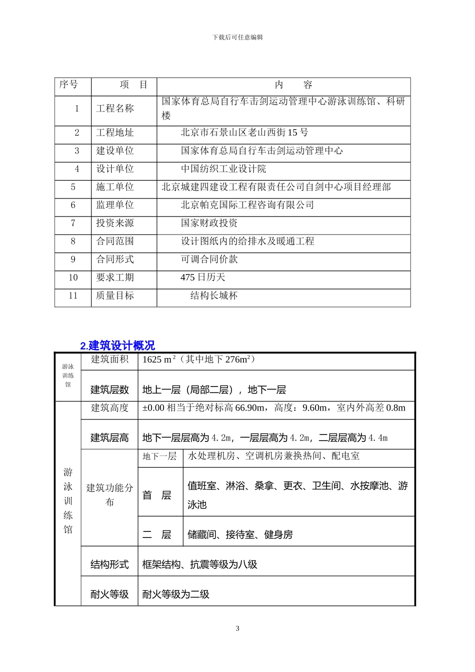 游泳训练馆、科研楼水、暖施工方案_第3页