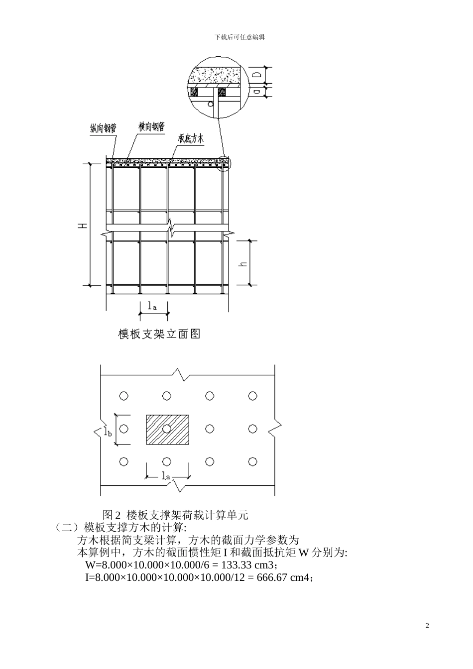 满堂脚手架支撑施工方案()_第2页