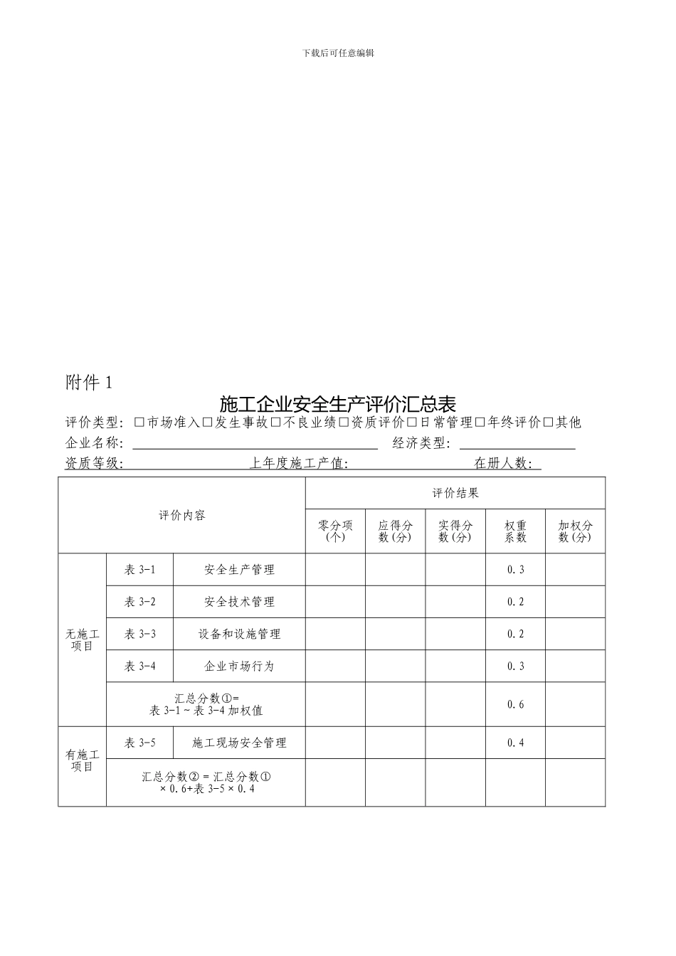 潍坊市施工企业安全评价细则_第3页