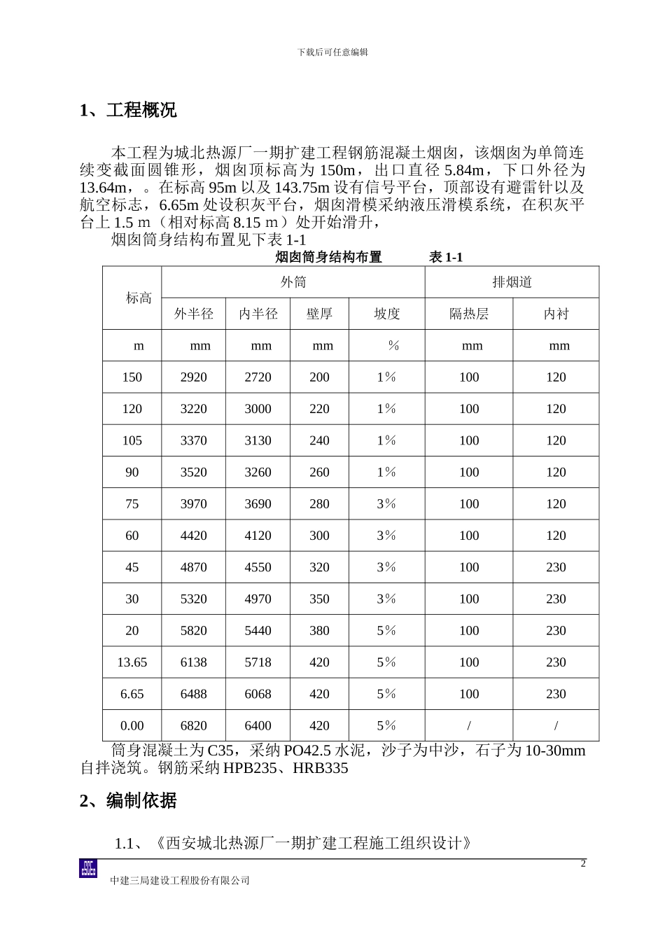 烟囱滑模施工方案()_第2页
