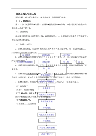 烟水工程PE管道安装施工方案