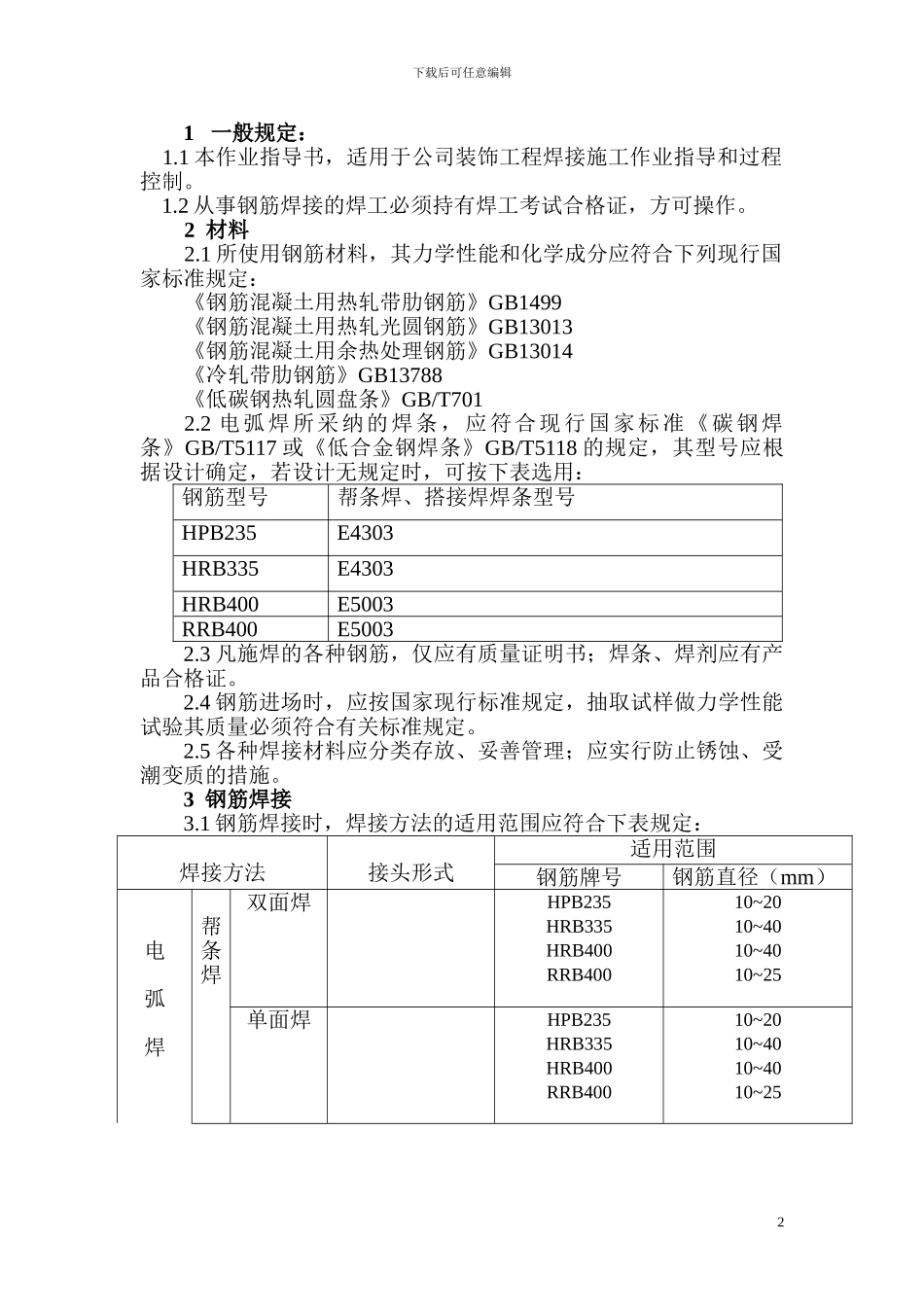 焊接工程作业指导书_第2页