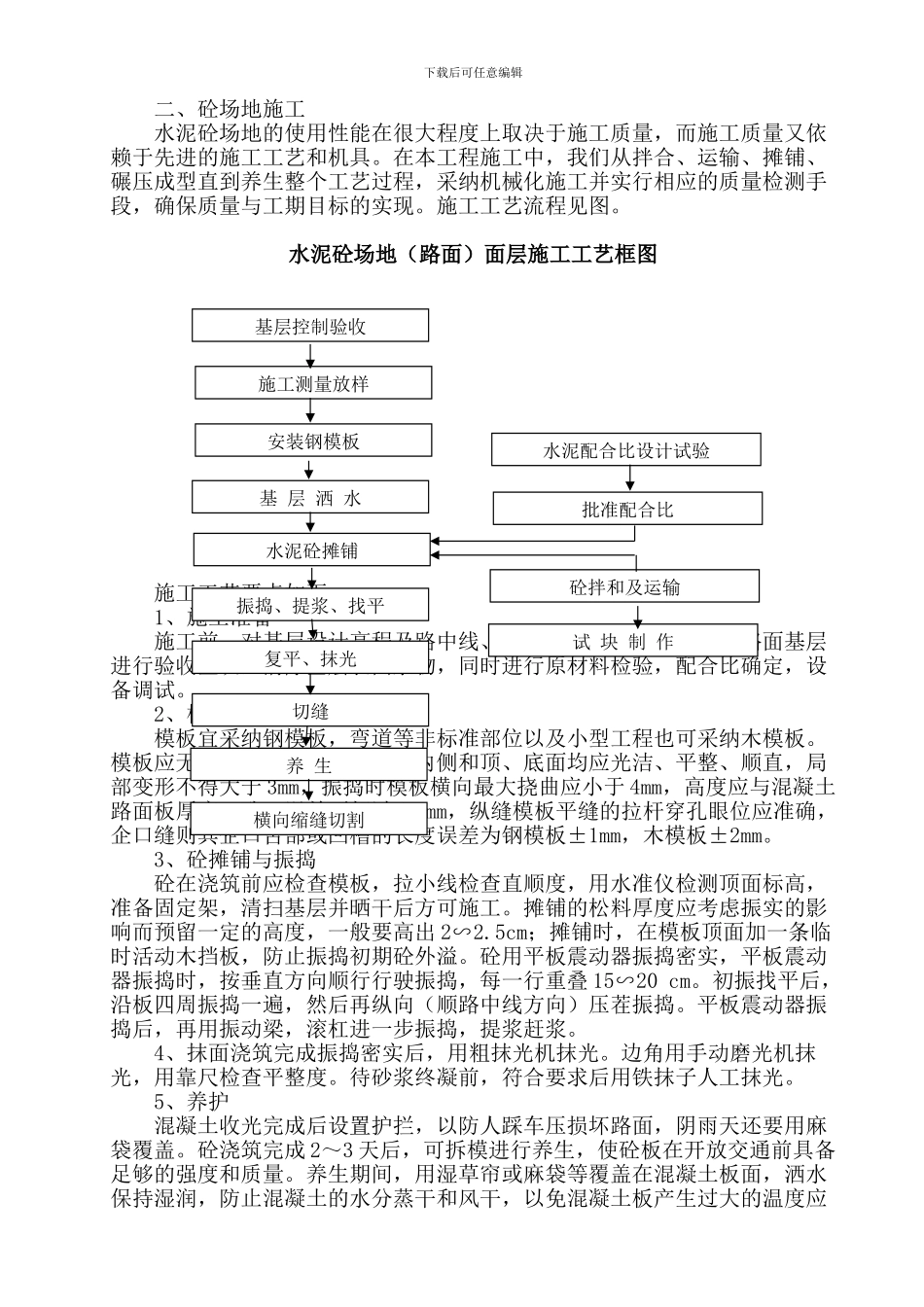焦化厂精煤堆场场地硬化施工方案_第2页