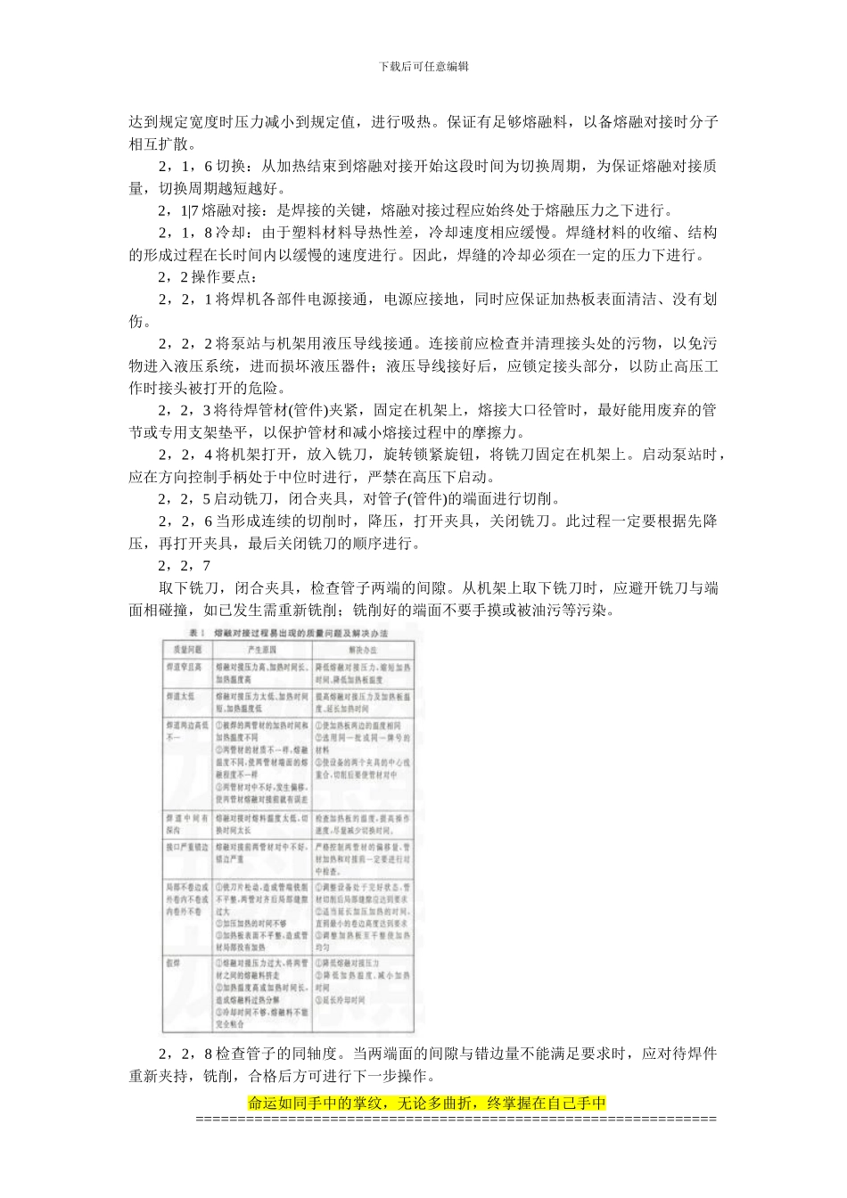 燃气输送论文：提高聚乙烯燃气管道热熔对接施工质量的一点体会_第2页