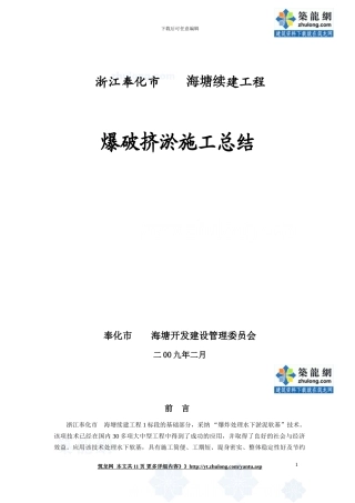 爆破挤淤施工总结