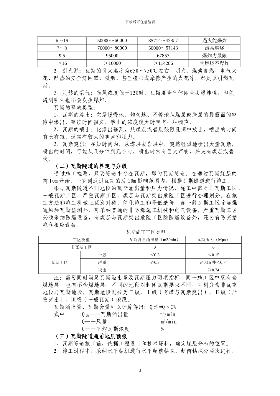 瓦斯、煤层施工方案_第3页