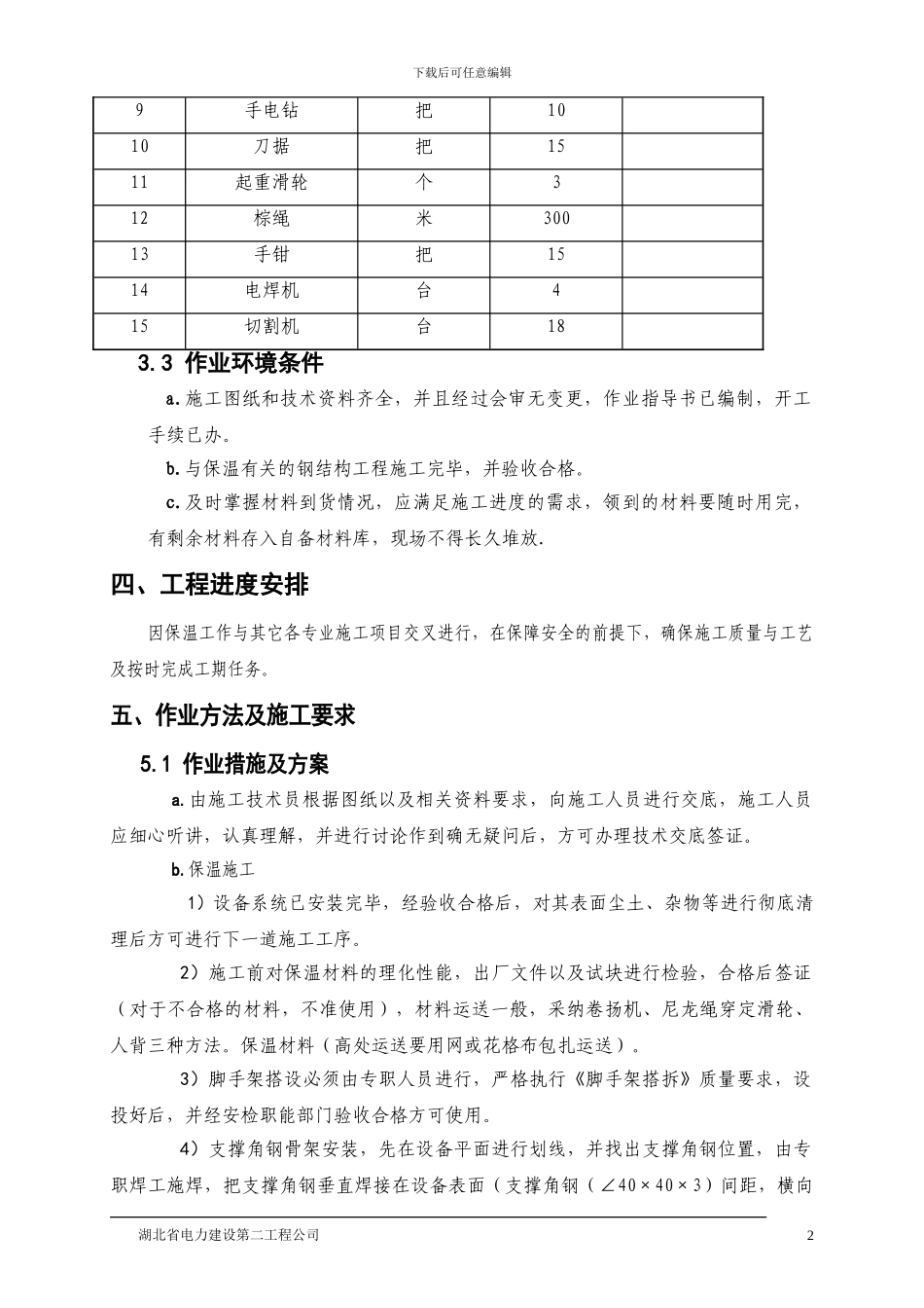 电厂锅炉本体保温施工方案_第2页