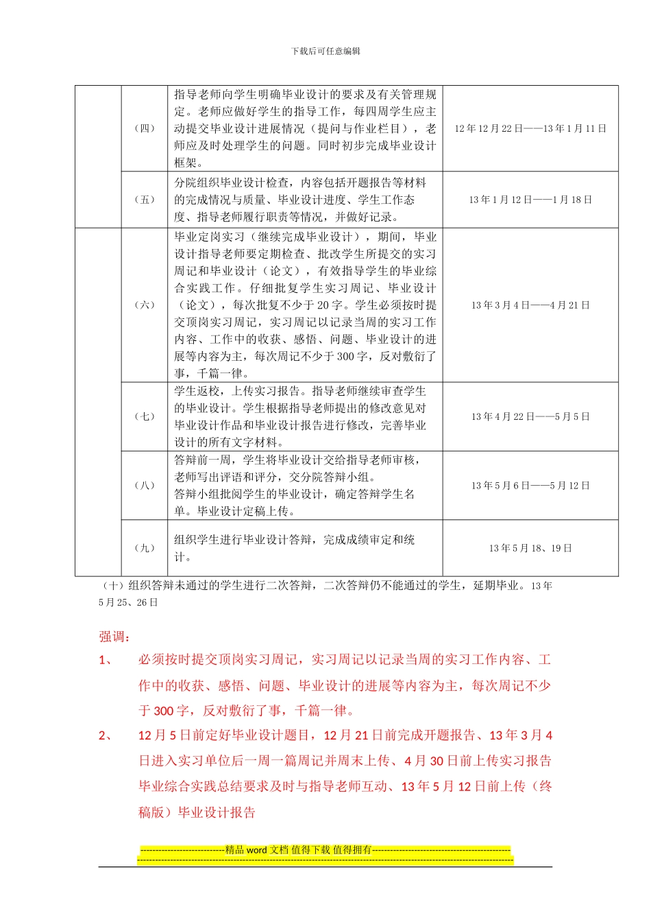 电气工程分院2024届学生毕业综合实践计划11_第3页