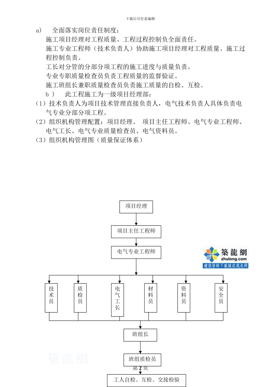 电气工程施工方案-secret_第2页