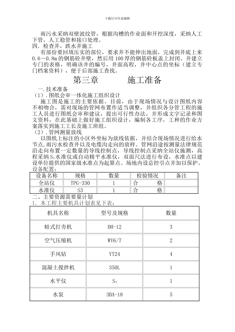 界石公租房室外管网施工方案_第2页