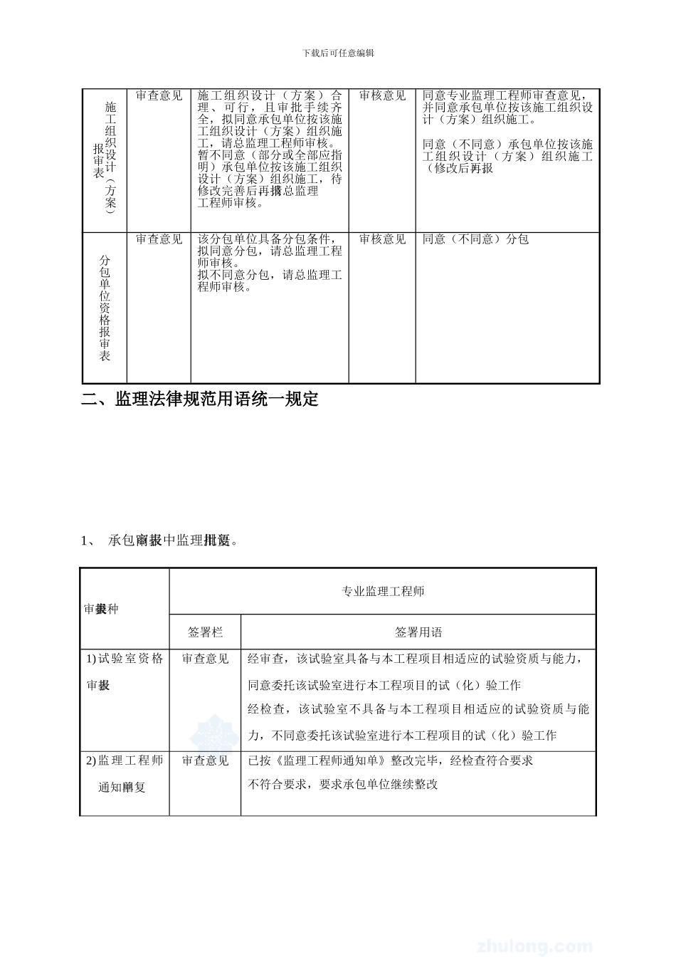 监理规范用语统一规定_第2页
