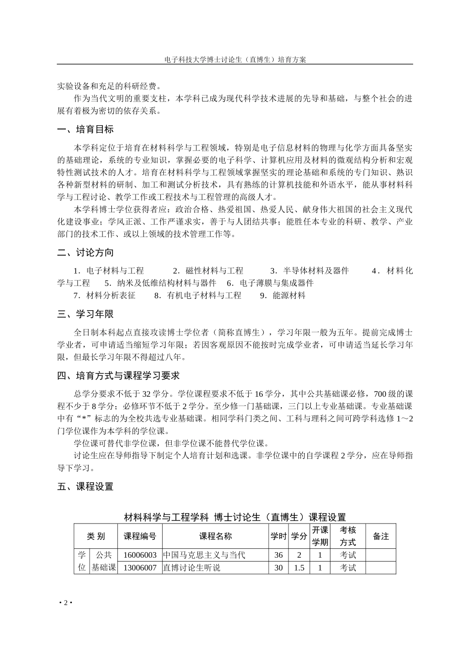 直博生-材料科学与工程学科培养方案_第2页