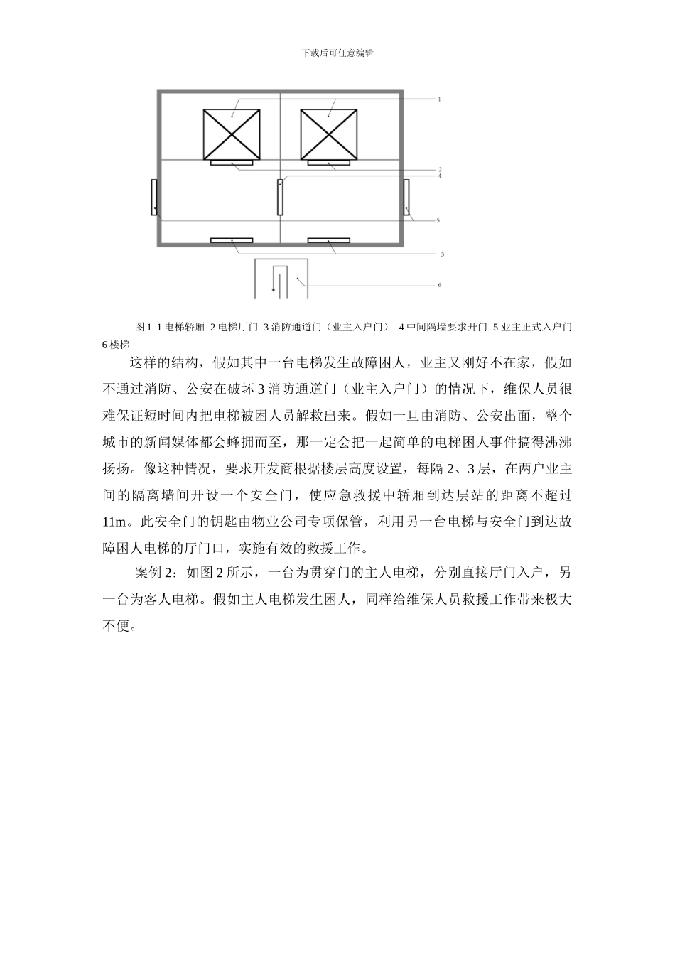 直接厅门入户电梯救援方案探讨2024.2.4_第2页