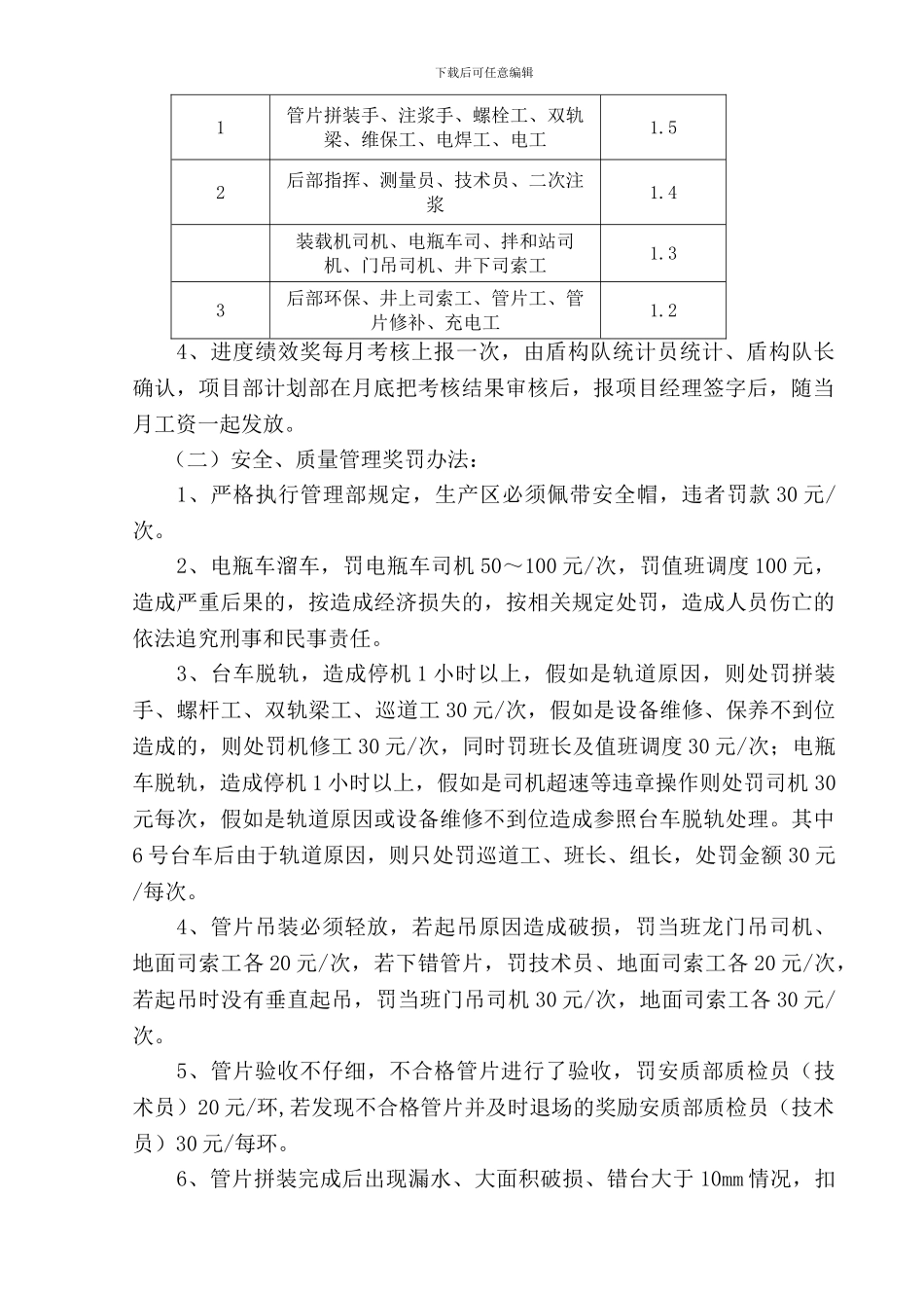 盾构施工管理考核办法_第2页