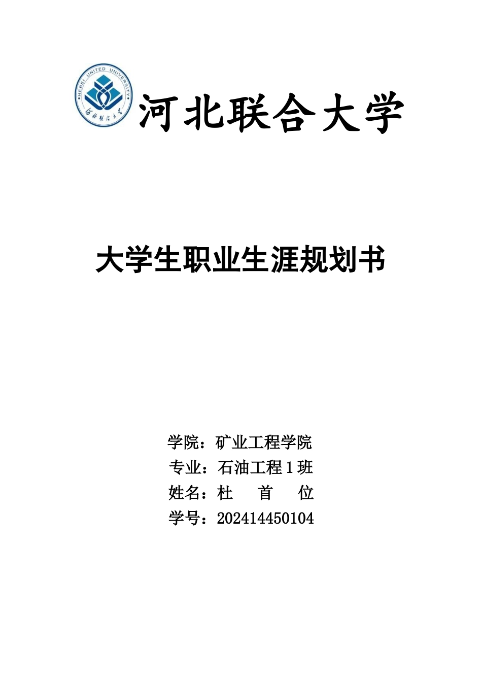 石油工程专业职业生涯规划_第1页