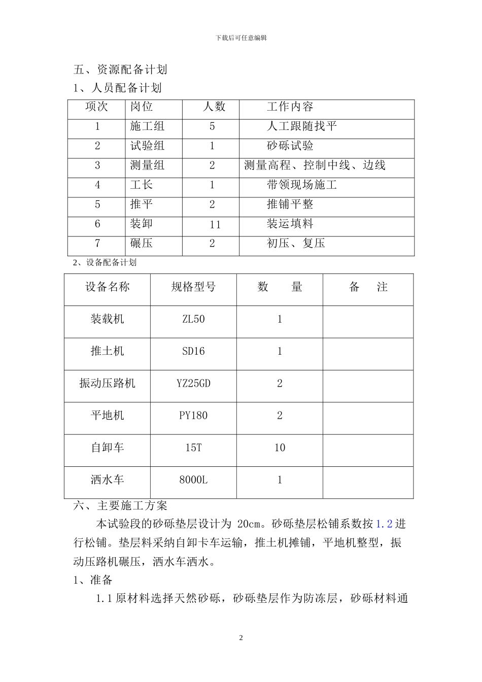 砂砾施组及施工方案_第2页