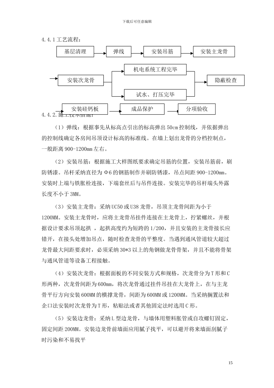 硅钙板吊顶施工方案_第2页