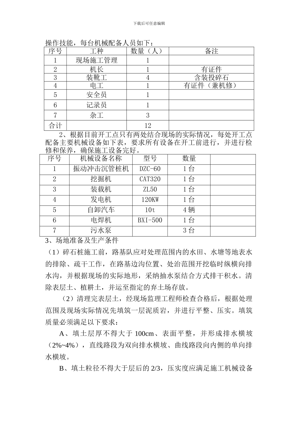 碎石桩施工技术交底_第3页