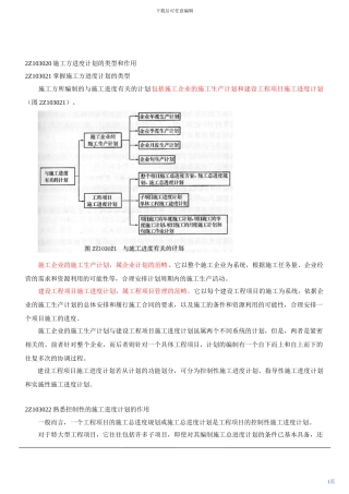 第18讲-2Z103000施工进度控制