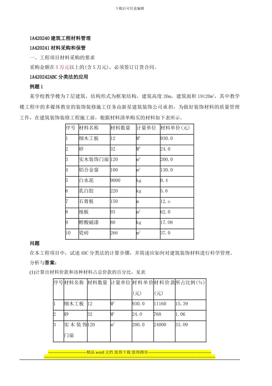 第45讲-1A420240建筑工程材料管理至1A420240建筑工程劳动力管理_第1页