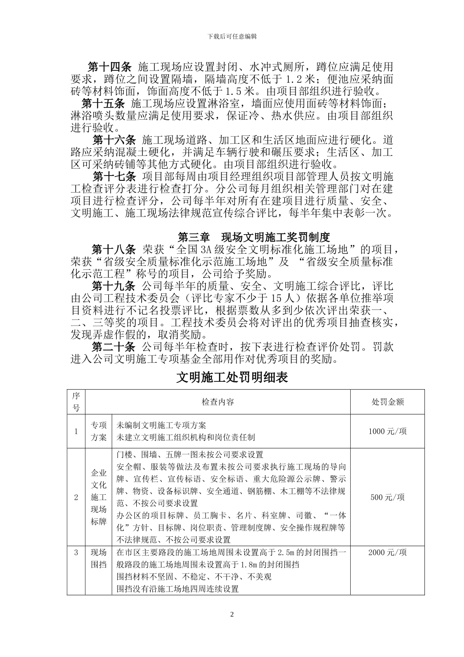 第一部分：现场文明施工管理制度_第2页