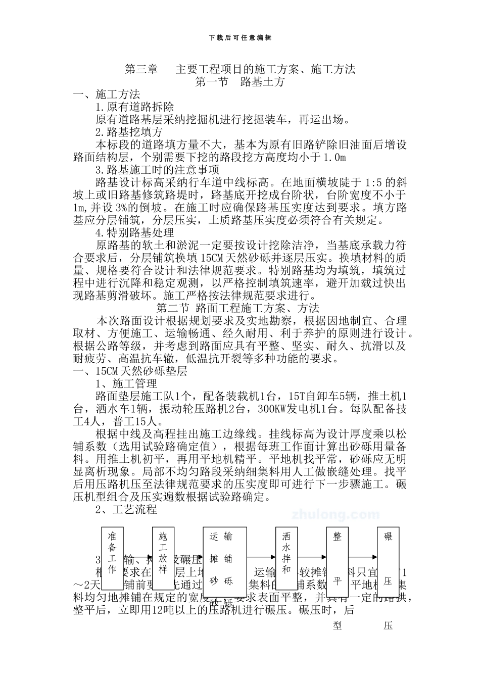 第三章---主要工程项目的施工方案----上坝镇_第1页