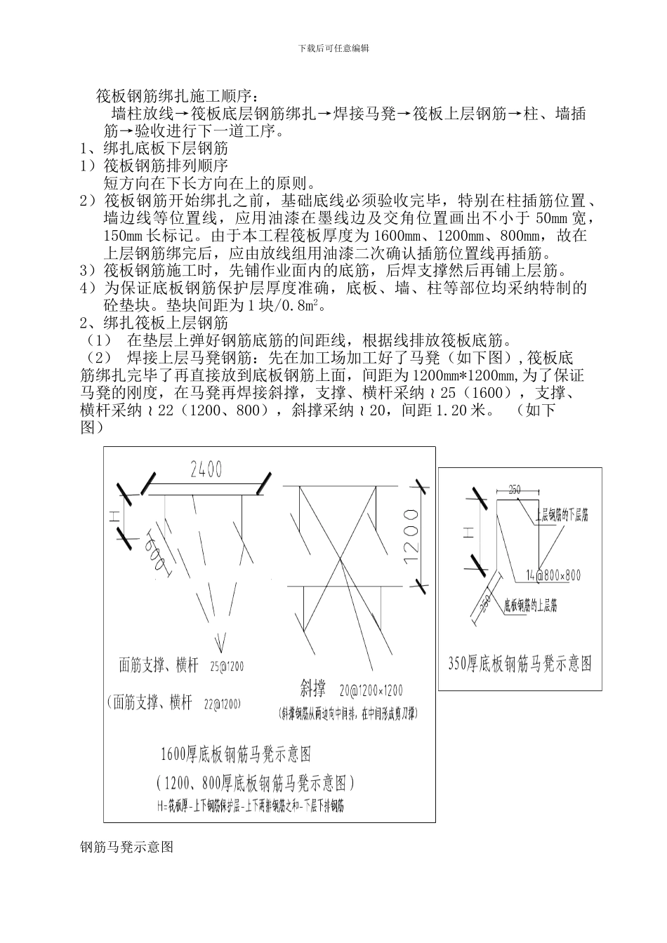 筏板基础钢筋施工方案终搞_第3页