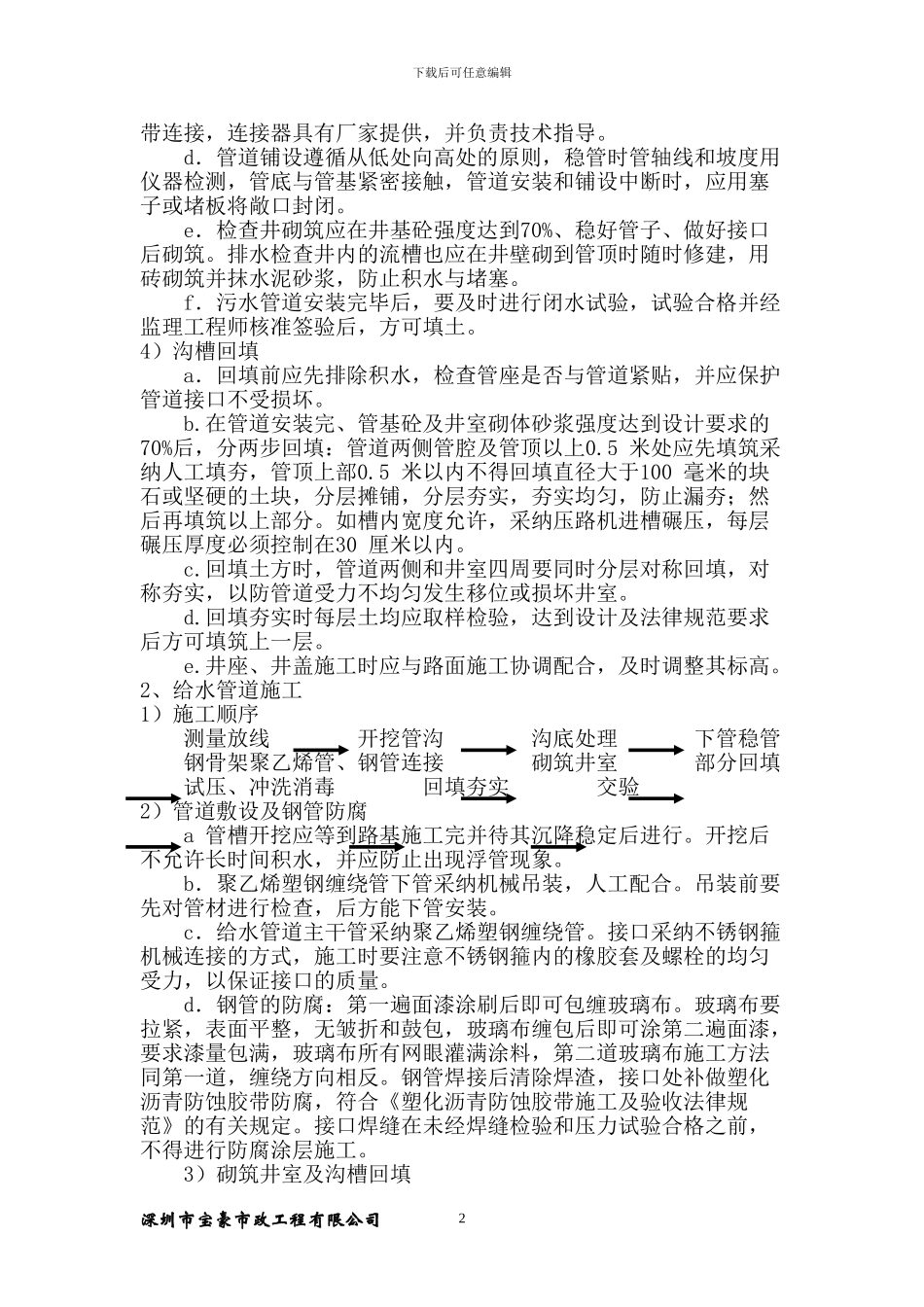 管线工程施工方案_第2页