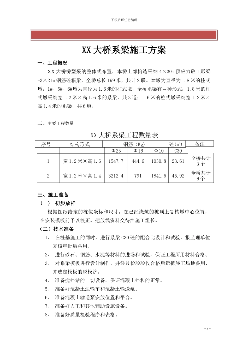 系梁施工方案_第2页