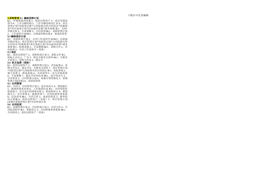 系统集成项目管理工程师软考-知识点-浓缩版_第2页