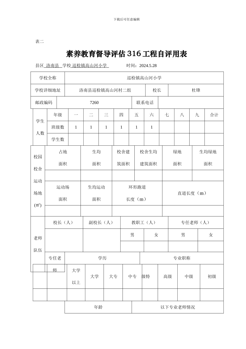 素质教育督导评估316工程自评用表-2_第2页