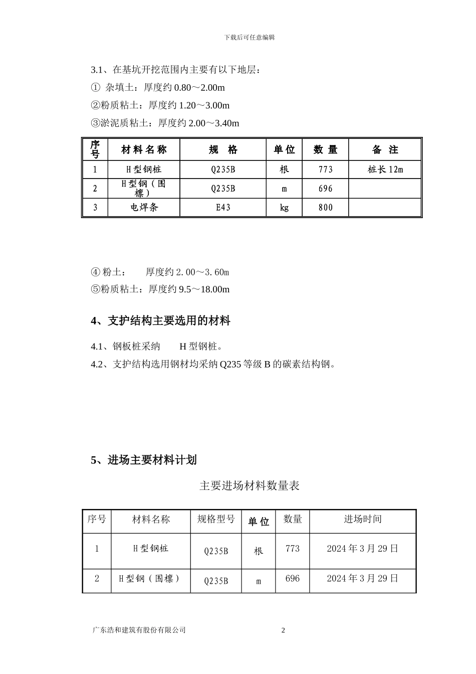 紫乐府钢板桩支护施工方案_第3页
