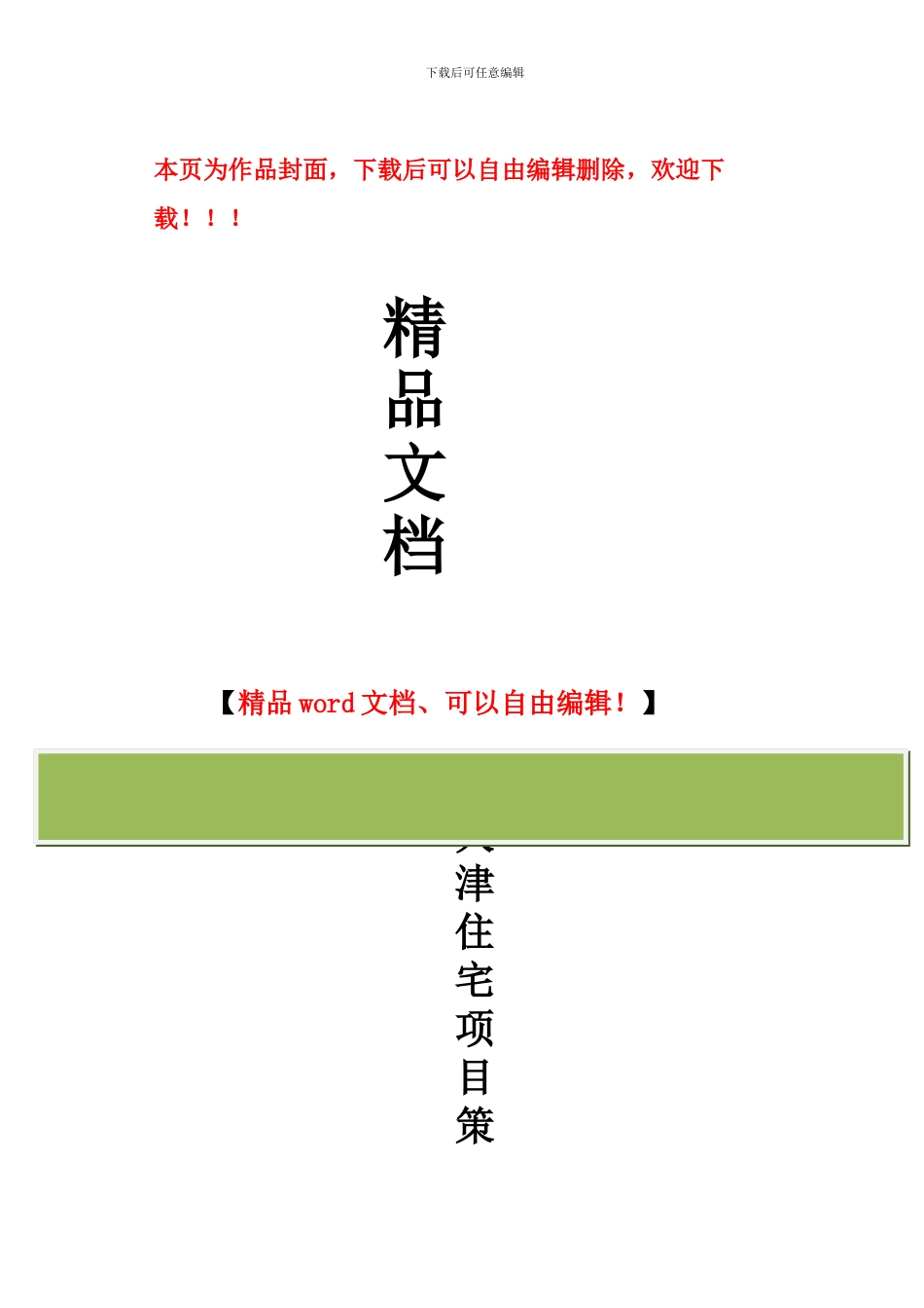 终极版建筑工程项目策划书1_第1页