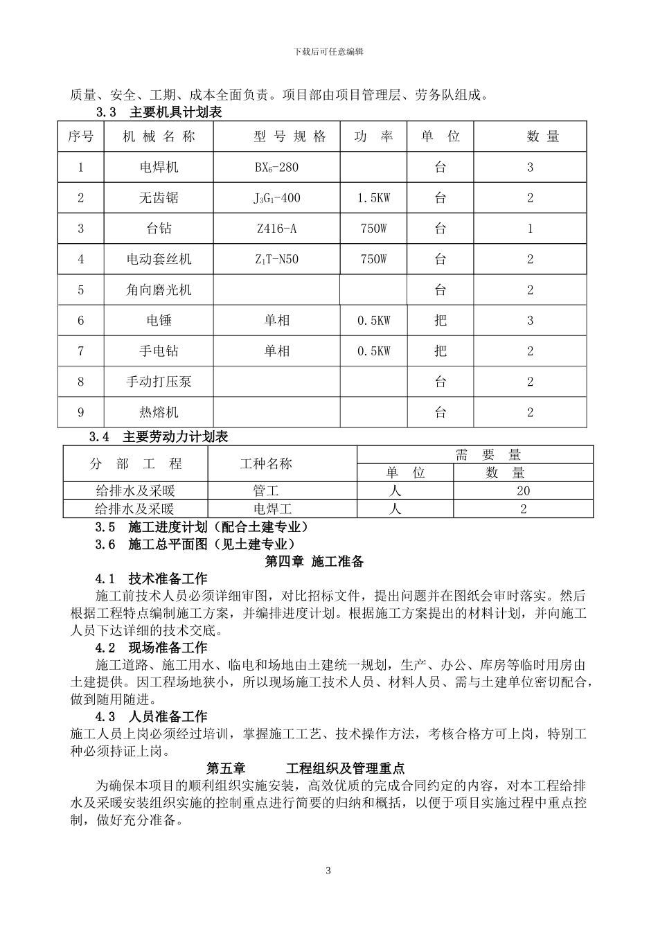 给排水施工专项方案_第3页