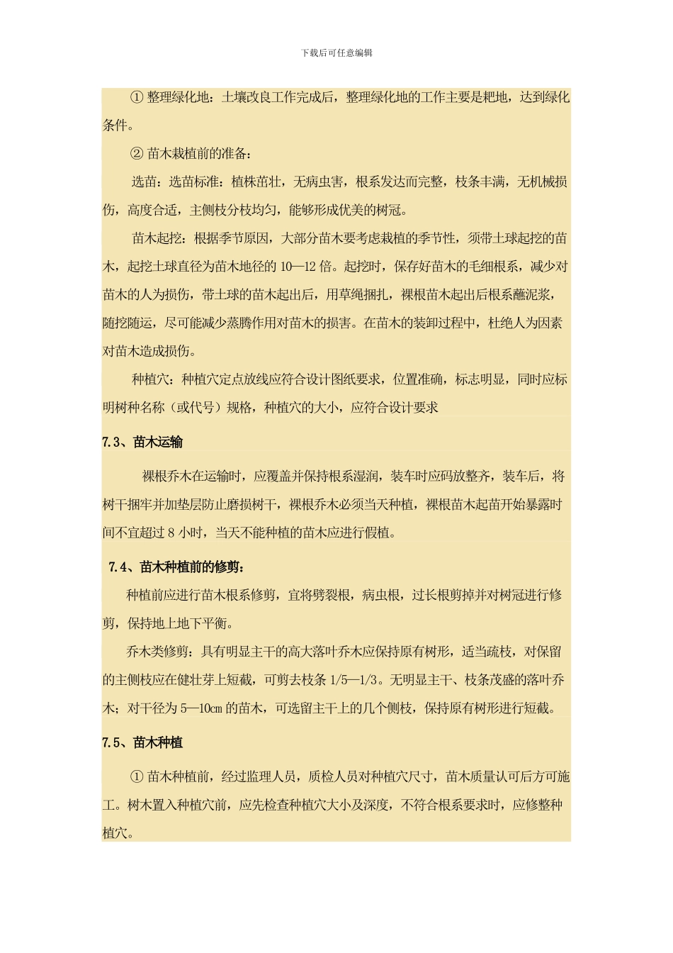 绿化种植施工方案_第3页
