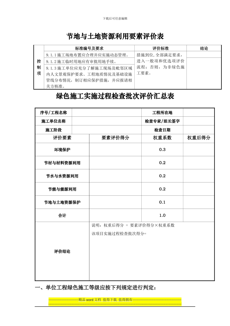 绿色施工要素评价表控制项_第3页
