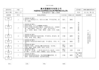 胶装说明书QC工程图