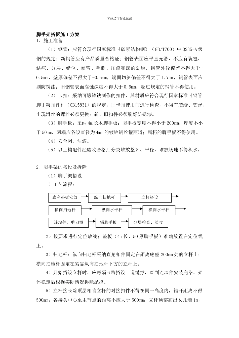 脚手架施工工艺_第1页