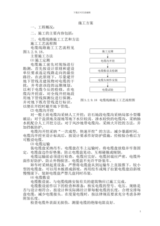 自闭电缆施工方案