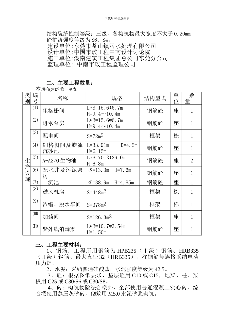 茶山污水处理厂施工总结_第3页
